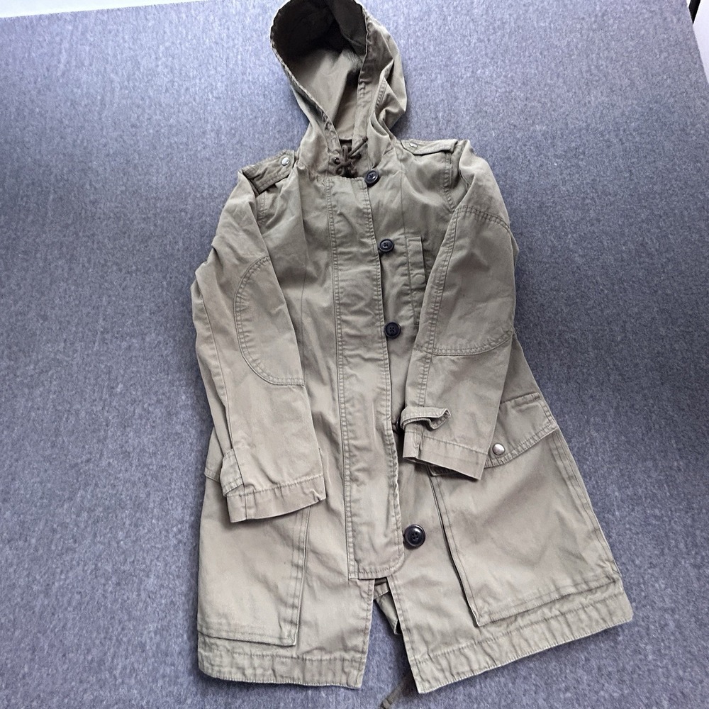 Gap Women's XS Army Green Hooded Utility Parka Jacket Military Style